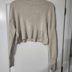 Arizona Jean Company Women's Beige Turtleneck Sweater